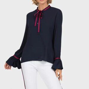 NWOT'sGucci-esq Long sleep ruffle Blouse Erika Giardi